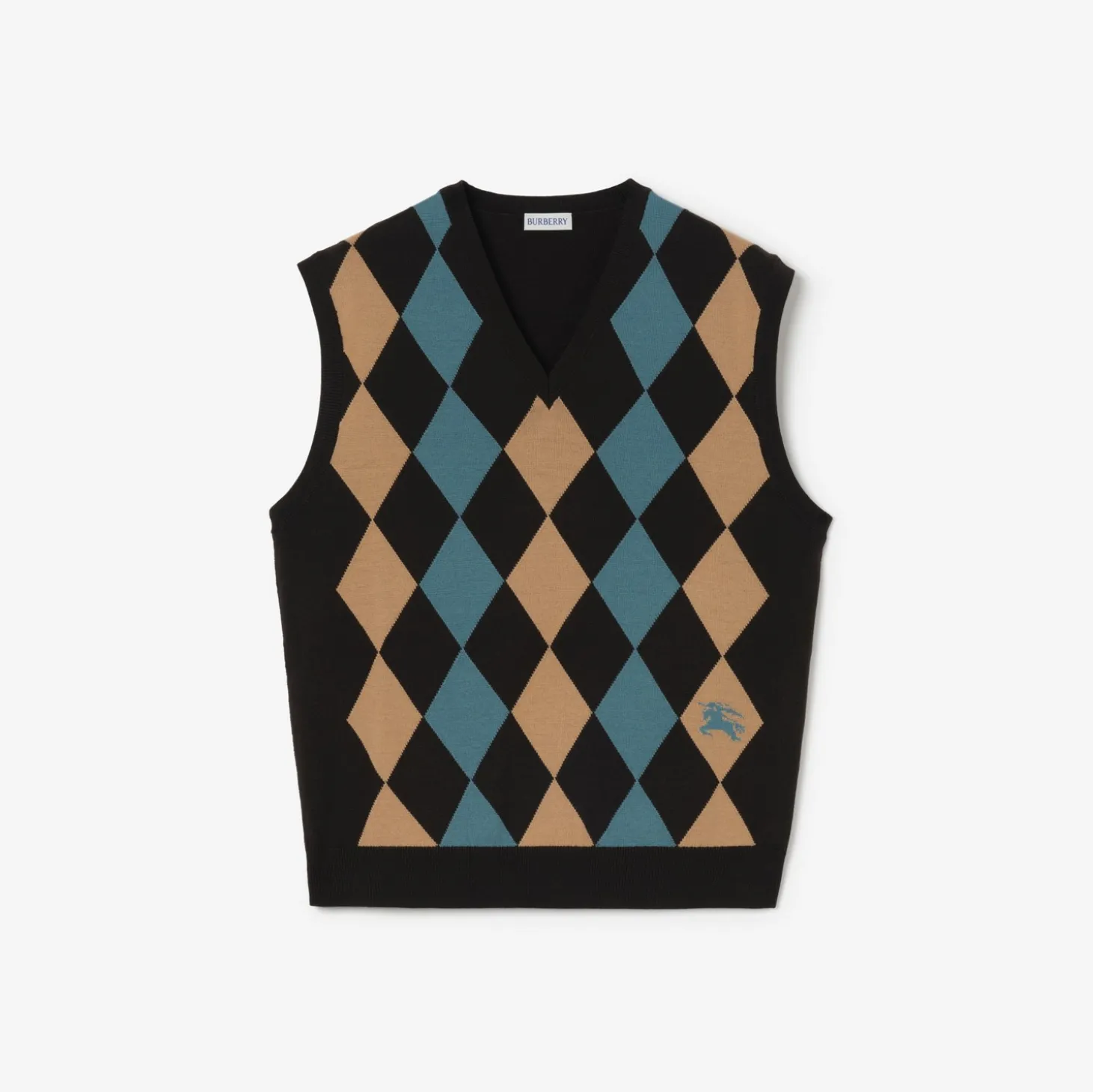 Argyle Wool Sweater Vest