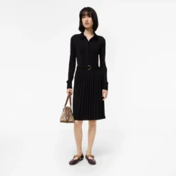 Belted Viscose Dress