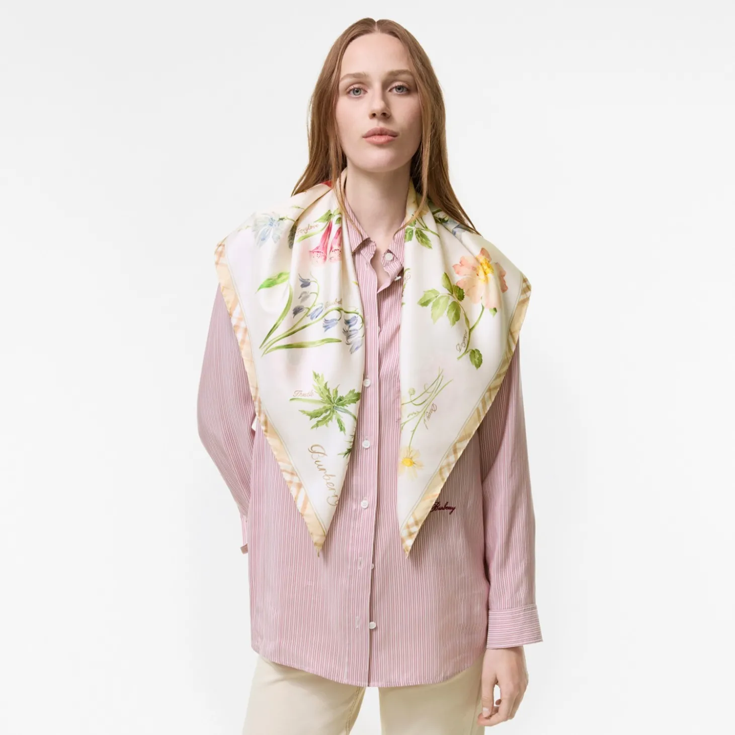 Blooms of Britain Silk Scarf