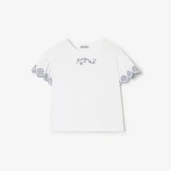 Broderie Anglaise Cotton T-shirt