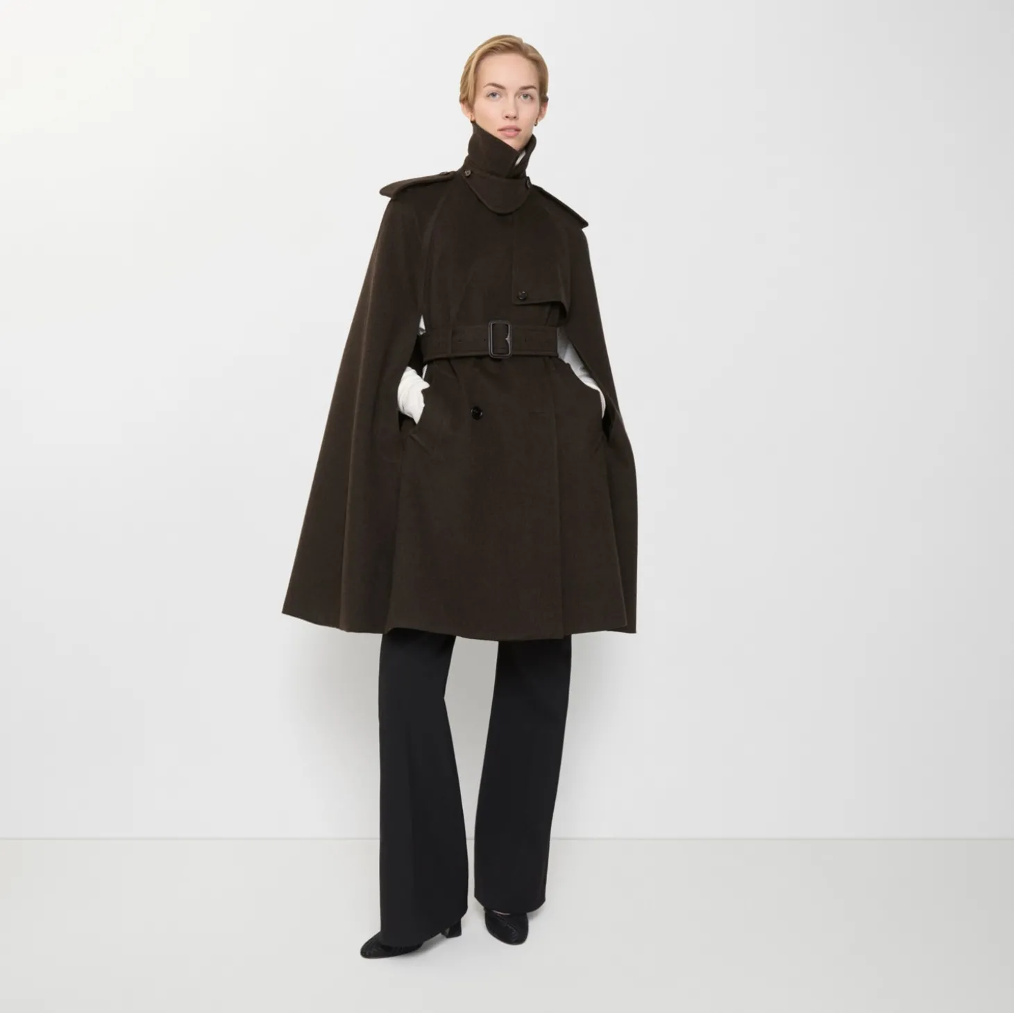 Cashmere Belmont Trench Cape