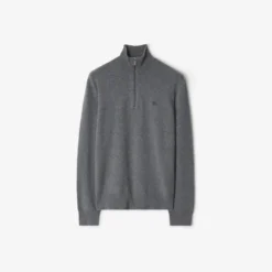 Cashmere Blend Half-zip Sweater