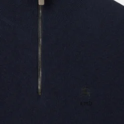 Cashmere Blend Half-zip Sweater
