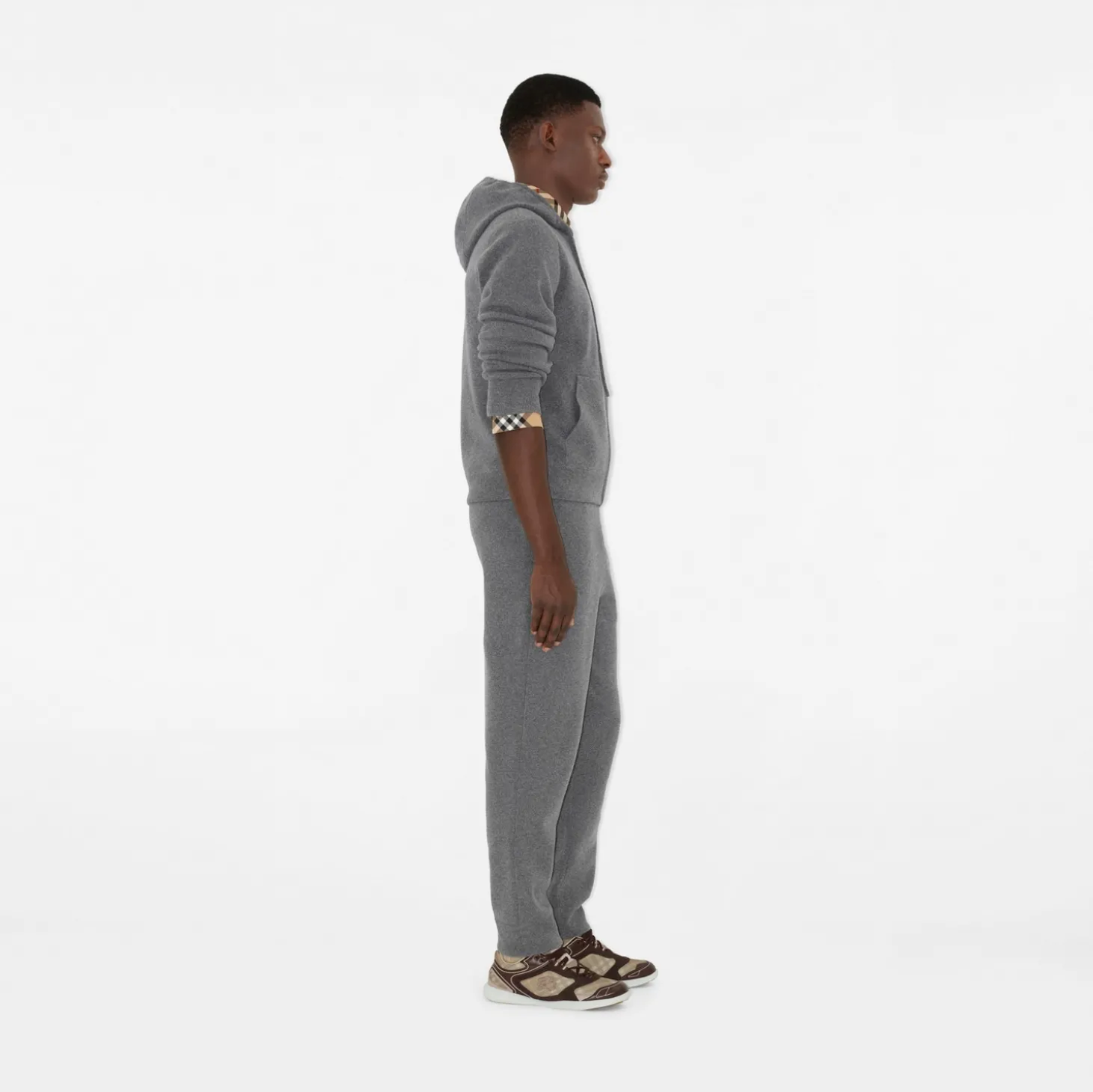 Cashmere Blend Zip Hoodie