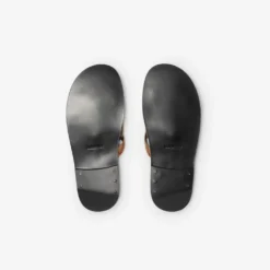 Check and Leather Drift Sandals​