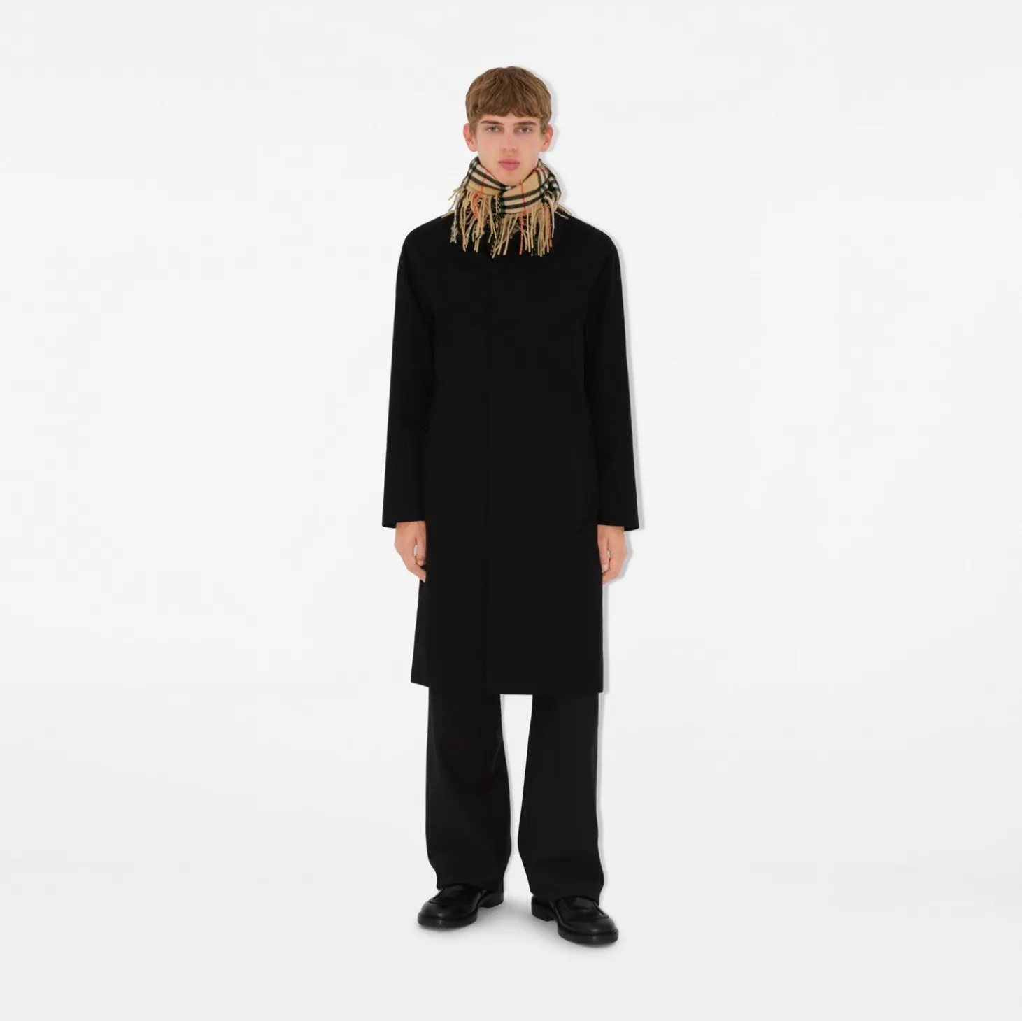 Check Cashmere Happy Scarf
