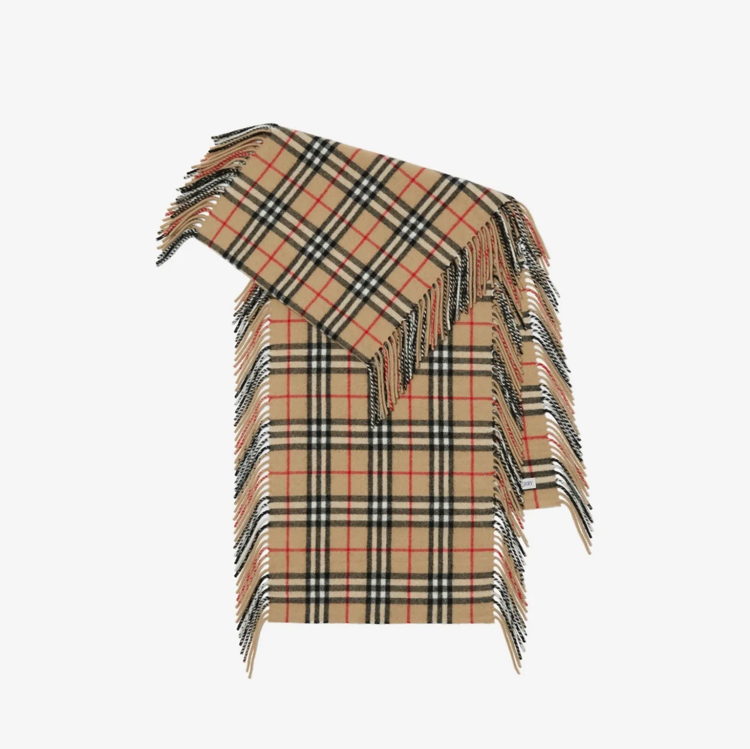 Check Cashmere Happy Scarf