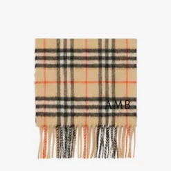 Check Cashmere Scarf