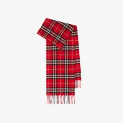 Check Cashmere Scarf