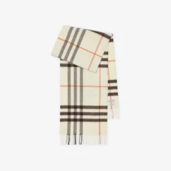 Check Cashmere Scarf