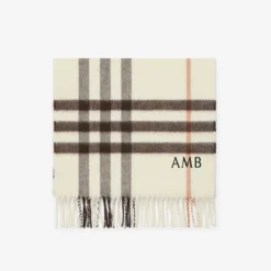 Check Cashmere Scarf