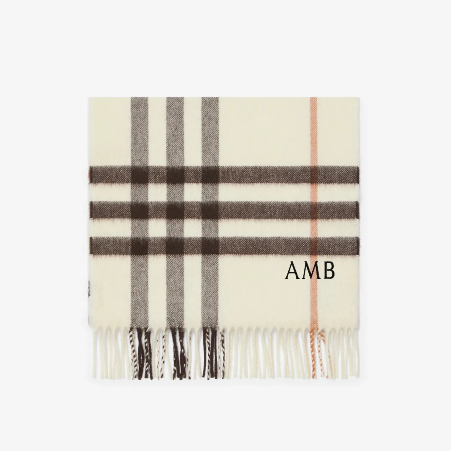 Check Cashmere Scarf