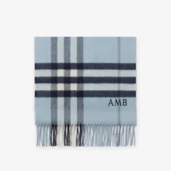 Check Cashmere Scarf