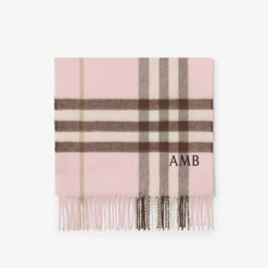 Check Cashmere Scarf