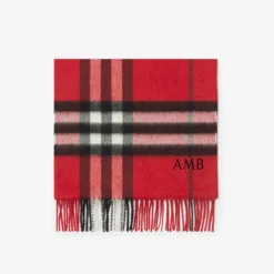 Check Cashmere Scarf