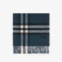 Check Cashmere Scarf