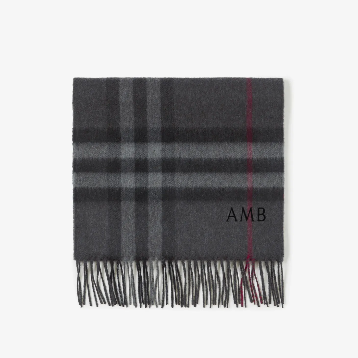 Check Cashmere Scarf