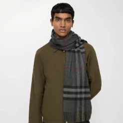 Check Cashmere Scarf