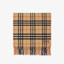 Check Cashmere Scarf