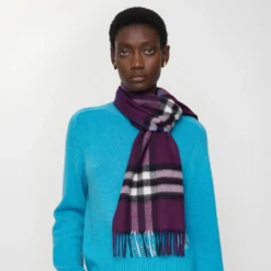 Check Cashmere Scarf