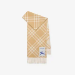 Check Cashmere Scarf