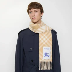 Check Cashmere Scarf