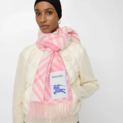 Check Cashmere Scarf