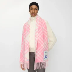 Check Cashmere Scarf