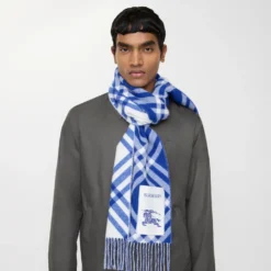 Check Cashmere Scarf