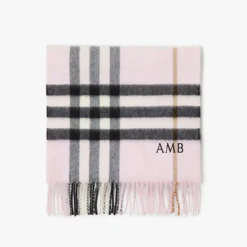 Check Cashmere Scarf