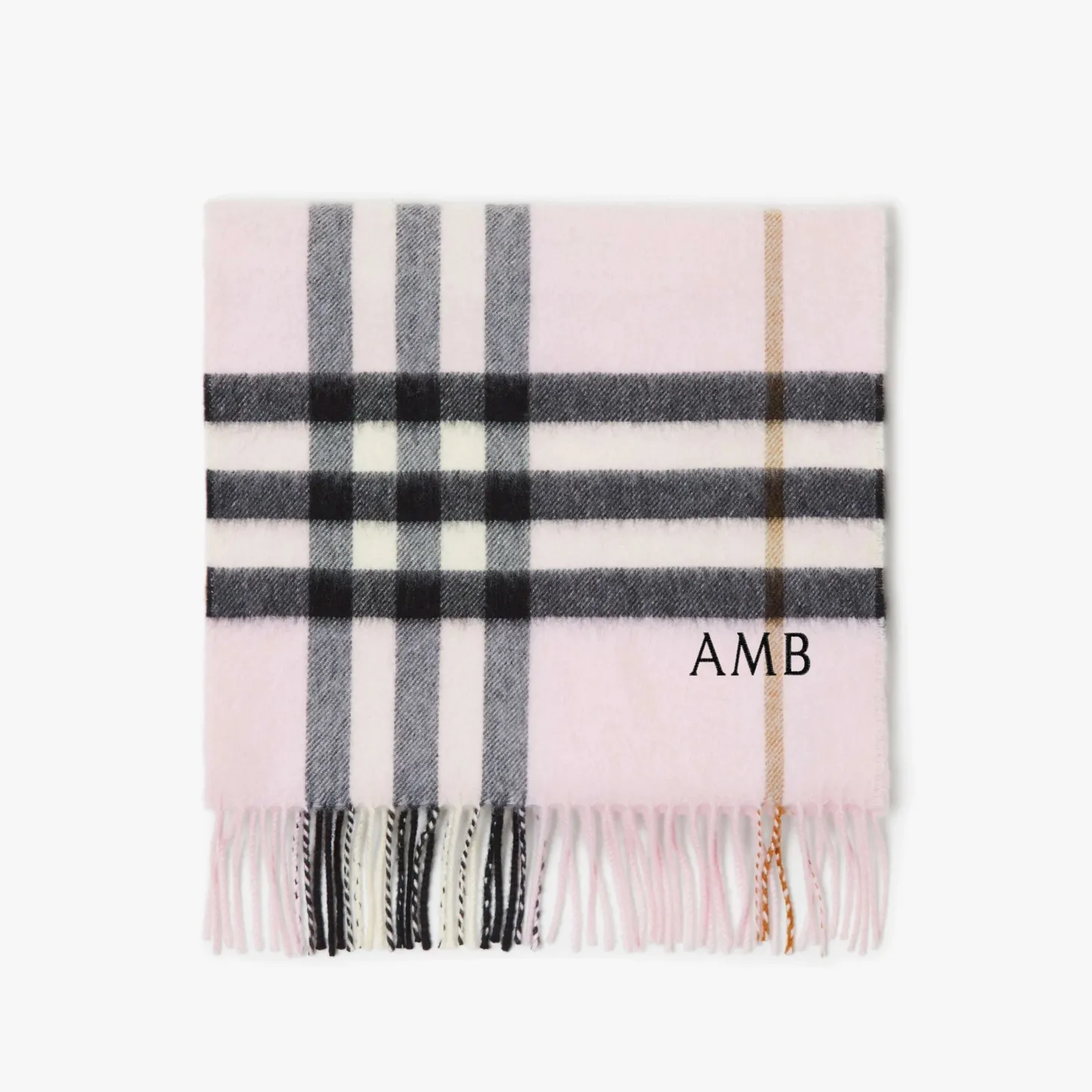 Check Cashmere Scarf