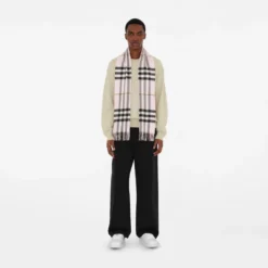 Check Cashmere Scarf