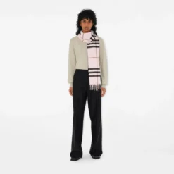 Check Cashmere Scarf