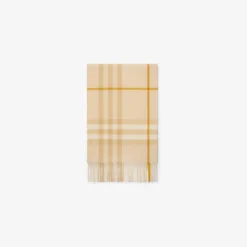 Check Cashmere Scarf