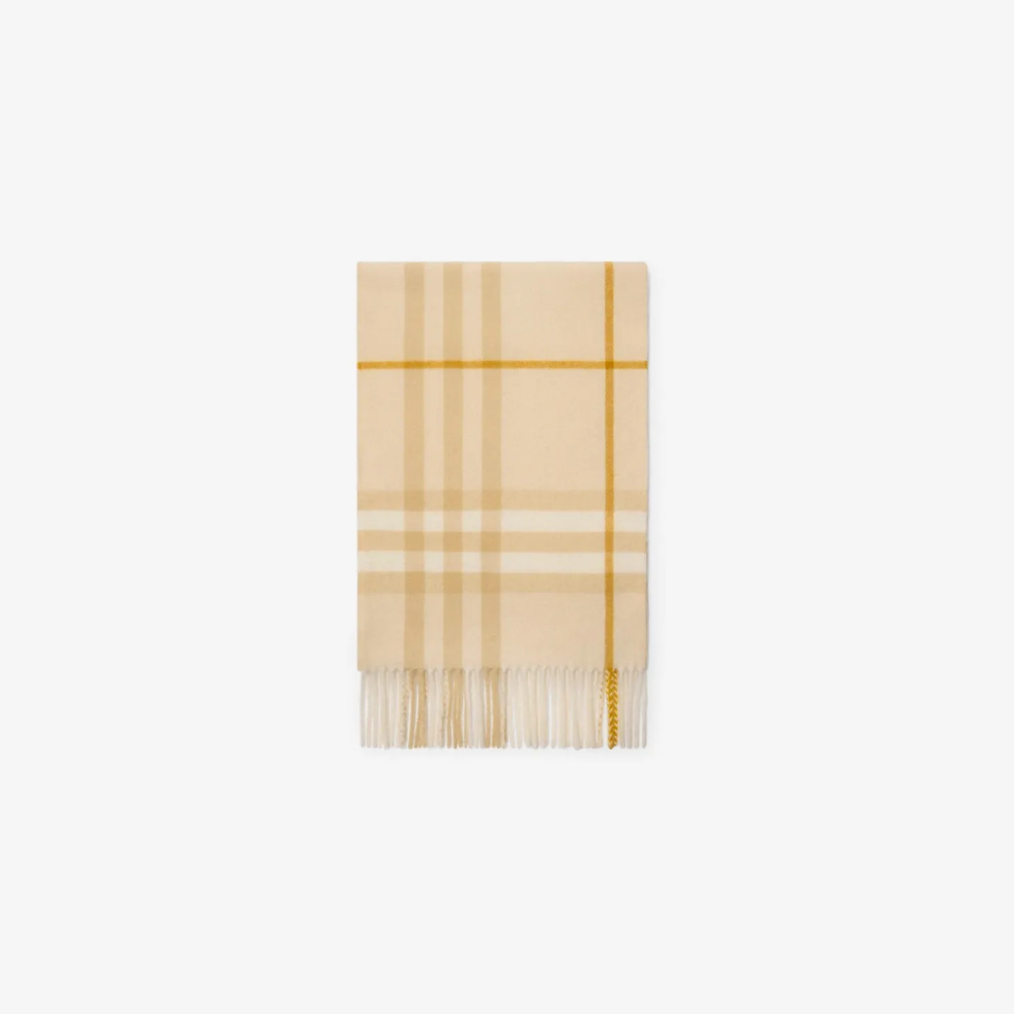 Check Cashmere Scarf