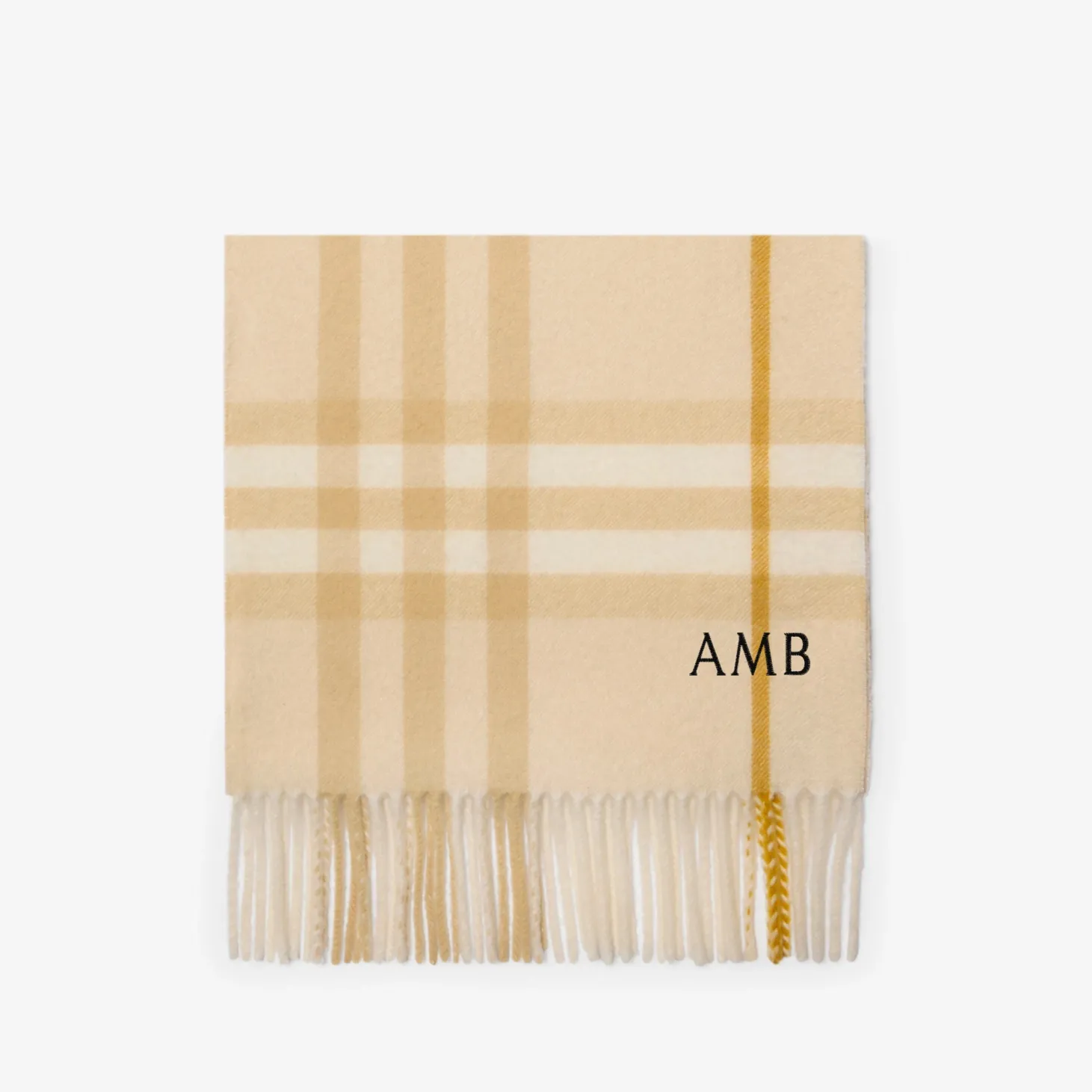 Check Cashmere Scarf
