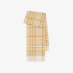 Check Cashmere Scarf