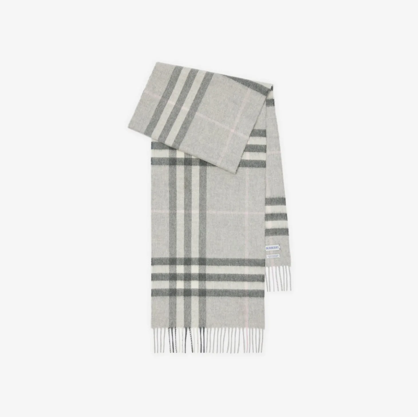 Check Cashmere Scarf