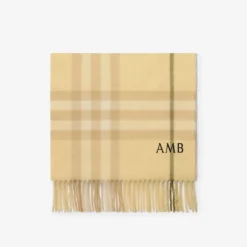 Check Cashmere Scarf