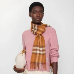 Check Cashmere Scarf