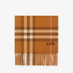Check Cashmere Scarf