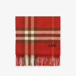 Check Cashmere Scarf