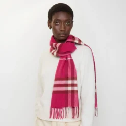 Check Cashmere Scarf
