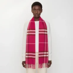 Check Cashmere Scarf