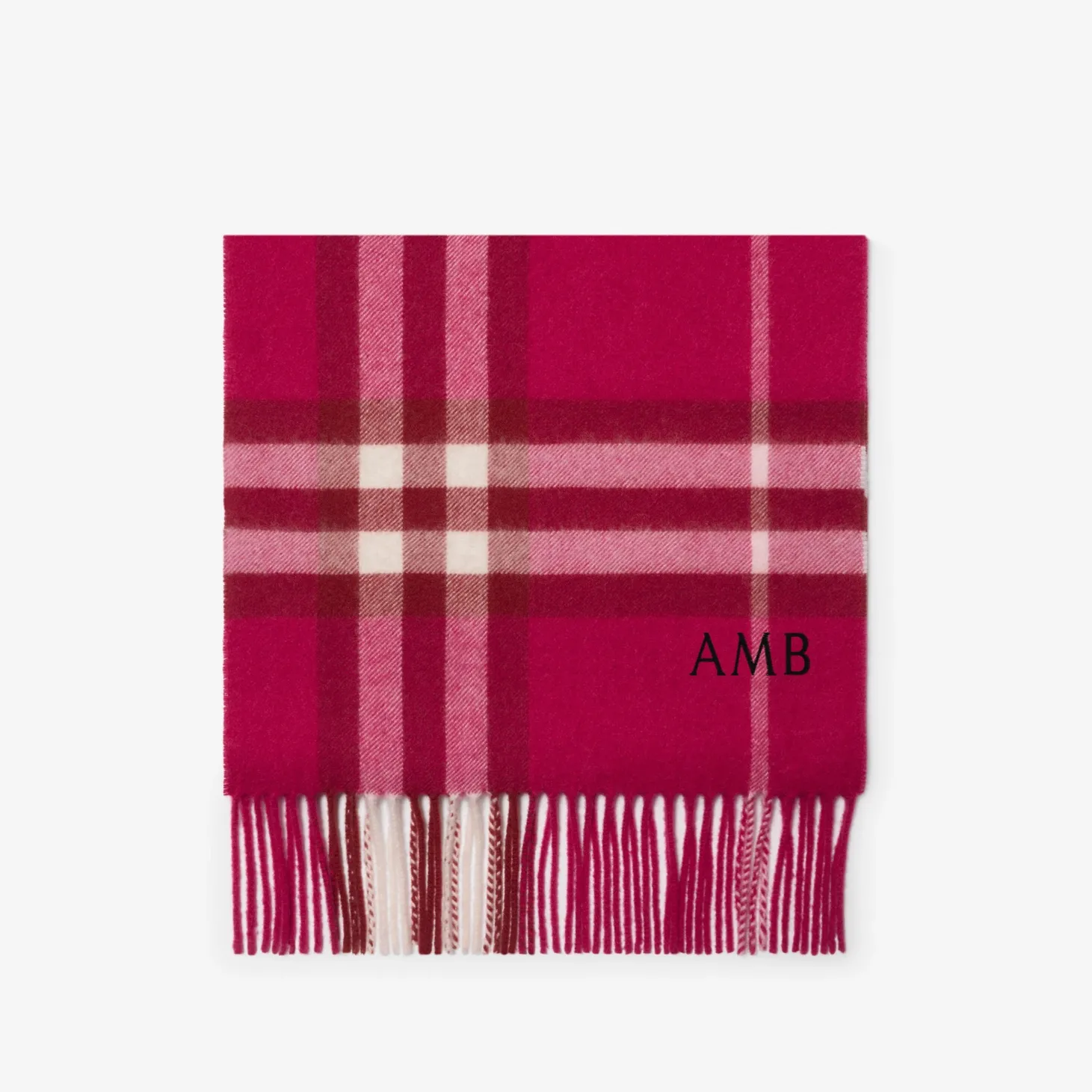 Check Cashmere Scarf