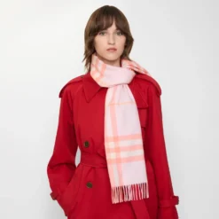 Check Cashmere Scarf