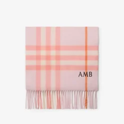 Check Cashmere Scarf
