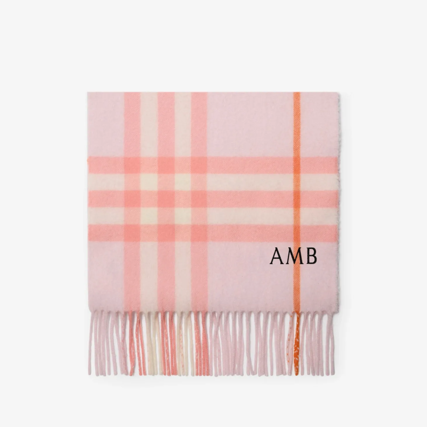 Check Cashmere Scarf
