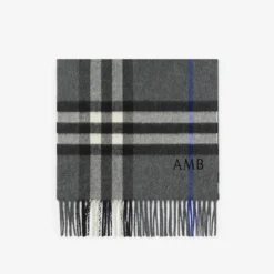 Check Cashmere Scarf
