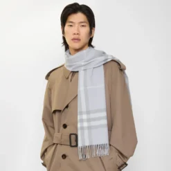 Check Cashmere Scarf